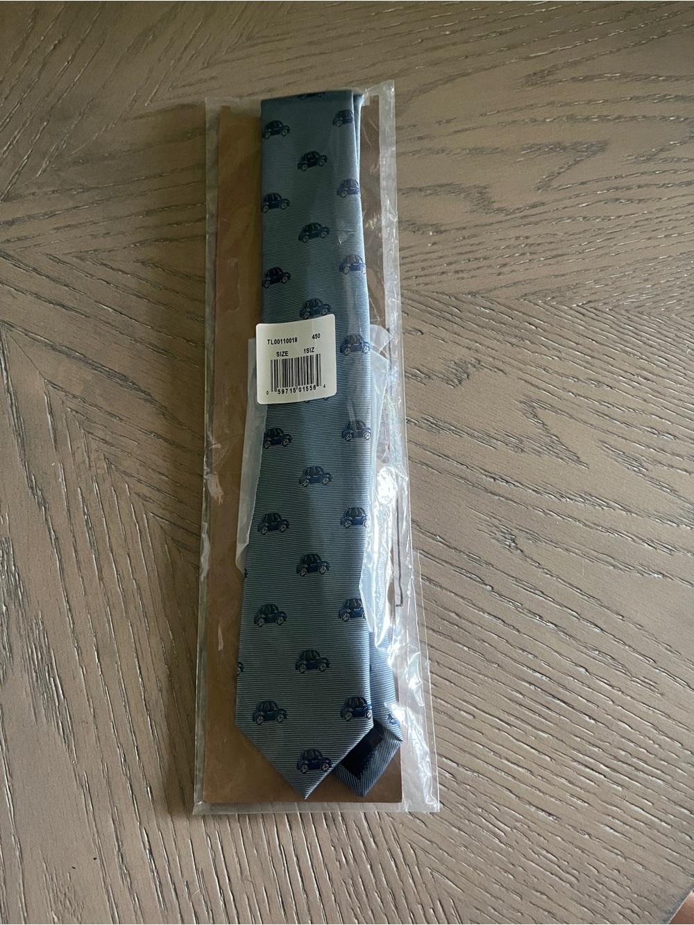 BRAND NEW Tommy Hilfiger Boys Kids Tie Necktie Blue Cars Print Printed Slim NWT
